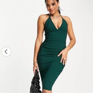 Vesper forest green midi dress 💚🌿